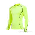 Snelle droge heren sportfitness shirts compressie shirt